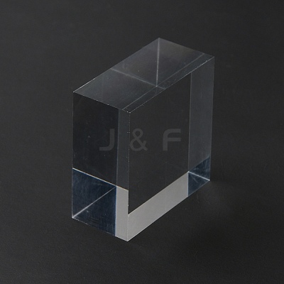 Square Transparent Acrylic Jewelry Display Pedestals ODIS-WH0329-31A-1