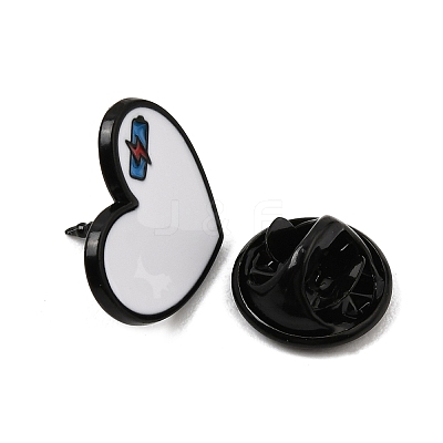 Alloy Enamel Lapel Pin Backs for Backpack Clothes AL-CBAA14E-03EB-01-1