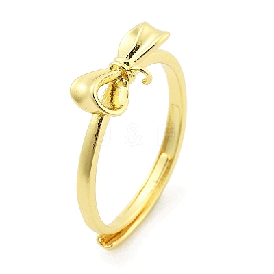 Brass Adjustable Ring Settings for Hanging Pendant KK-G527-01A-G-1