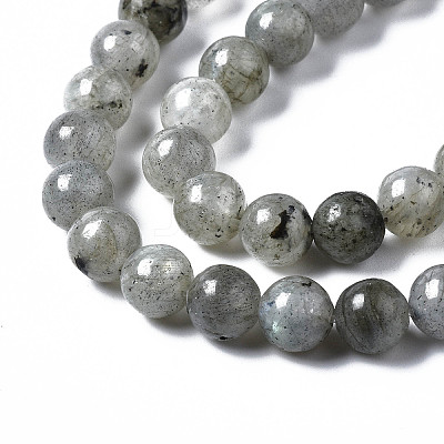 Natural Labradorite Round Beads Strands X-G-S158-6mm-1