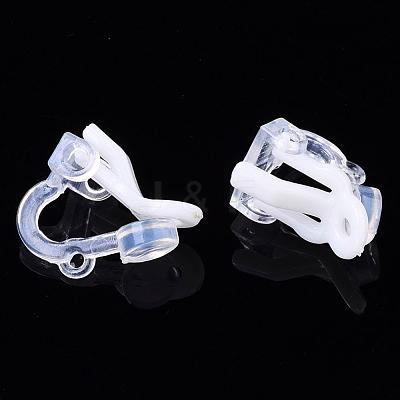 Plastic Clip-on Earring Findings X-FIND-Q001-02A-1