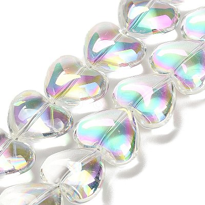 Electroplate Glass Beads Strands EGLA-B008-01A-HR01-1