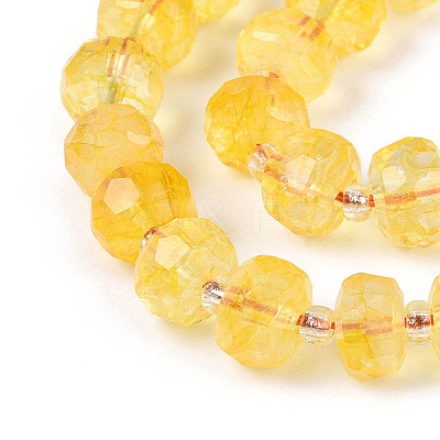 Heated Natural Citrine Beads Strands G-N327-08A-11-1