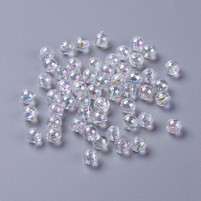 Eco-Friendly Transparent Acrylic Beads PL733-2-1