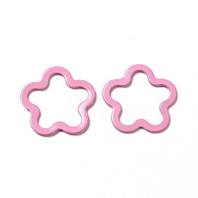 Spray Painted 201 Stainless Steel Linking Rings STAS-G304-07B-1