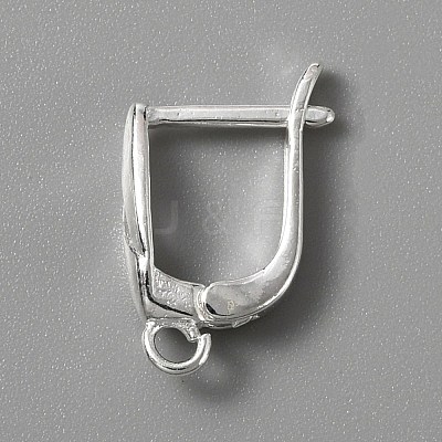 6Pcs Brass Hoop Earring Findings KK-WH0047-52S-1