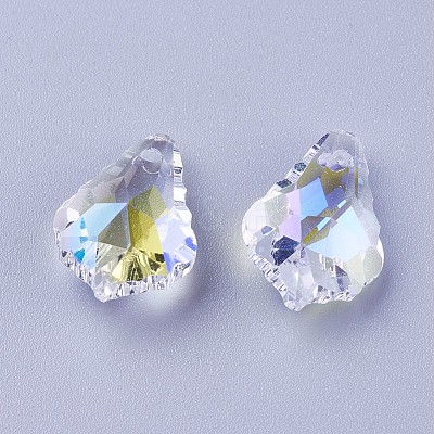 Faceted Glass Pendants X-GLAA-F068-C27-01-1
