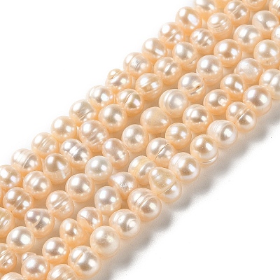 Natural Cultured Freshwater Pearl Beads Strands PEAR-E018-78-1