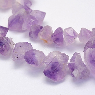 Natural Amethyst Beads Strands G-G697-D06-1