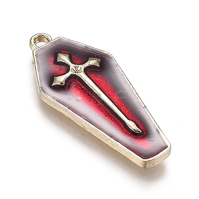 Halloween Theme Alloy Enamel Pendants ENAM-J649-14LG-02-1