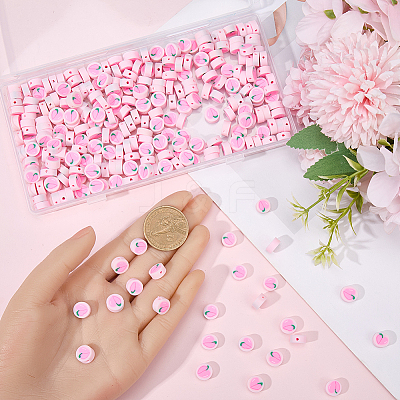 300Pcs Handmade Polymer Clay Beads CLAY-SC0002-20-1