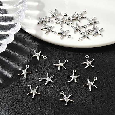 SHEGRACE Brass Starfish Charms XGR0169P-99P-1