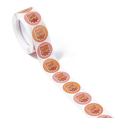 2 Colors Paper Gift Sticker Rolls STIC-E001-12-1