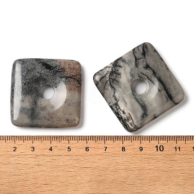 Natural Netstone Pendants G-C138-03A-1