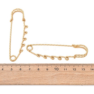 304 Stainless Steel Safety Pins Brooch Findings STAS-C181-01D-G-1