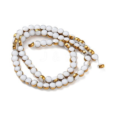 Electroplate Glass Beads Strands EGLA-A040-01C-1