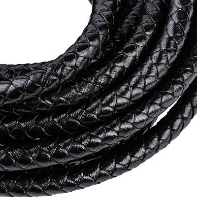 Braided Leather Cord with Core WL-F009-B02-8mm-1