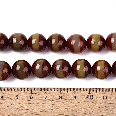 Tibetan Style dZi Agate Beads Strands G-N357-04A-01-1