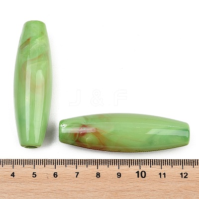 Opaque Acrylic European Beads OACR-G064-08B-1