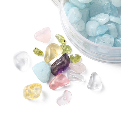 84G 7 Styles Natural & Synthetic Mixed Gemstone Beads Set G-FS0005-60-1