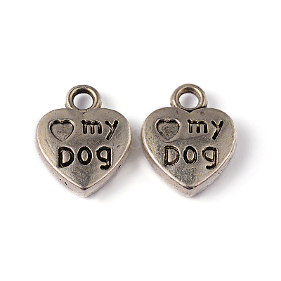 Tibetan Style Charms Pendants X-TIBEP-A123278-AS-LF-1
