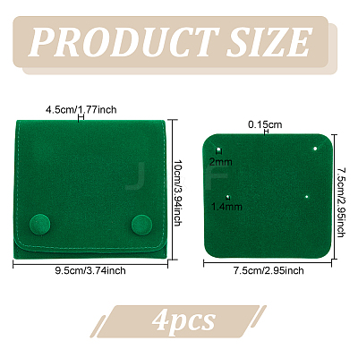 Lint Cloth Jewelry Gift Pouches with Snap Fastener ABAG-WH0045-08B-1