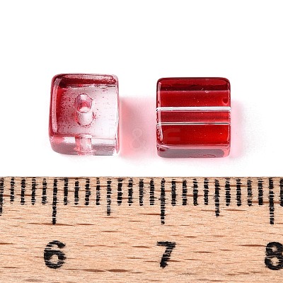 Baking Paint Transparent Glass Beads LS-DGLA-N005-01A-09-1