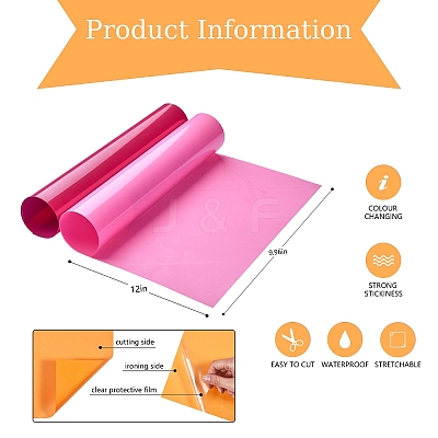 20Sheets 20 Colors Heat Transfer Vinyl Sheets DIY-SZ0003-35-1