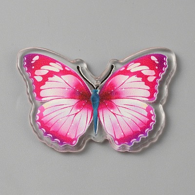 Printed Acrylic Pendants OACR-WH0028-22F-1