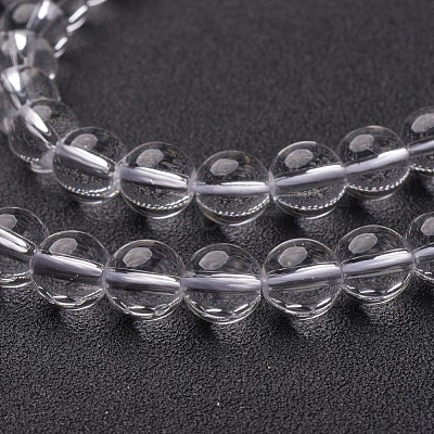 Synthetic Quartz Crystal Beads Strands X-GSR8mmA039-1-1