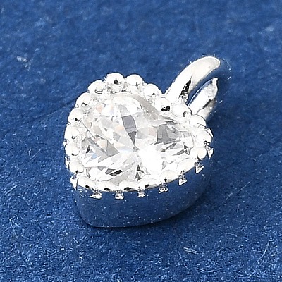 925 Sterling Silver Cubic Zirconia Charms STER-Q005-01A-A-1