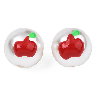 ABS Plastic Imitation Pearl Beads KY-N015-100-1