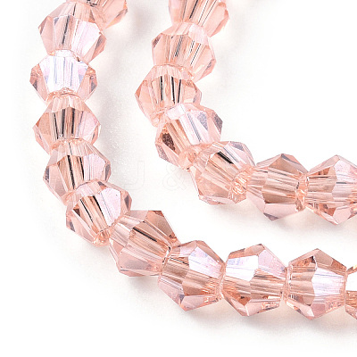 Transparent Electroplate Glass Beads Strands EGLA-A039-T2mm-A15-1