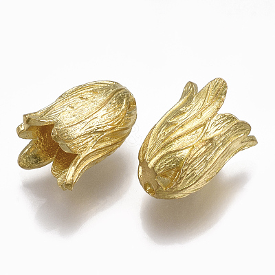 Brass Bead Caps KK-T040-017-NF-1