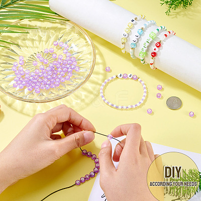 100Pcs 5 Styles Transparent Acrylic Beads TACR-TA0001-54D-1