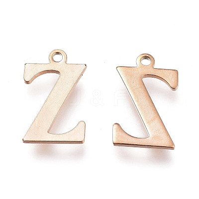 PVD Vacuum Plating  304 Stainless Steel Charms STAS-H112-Z-RG-1