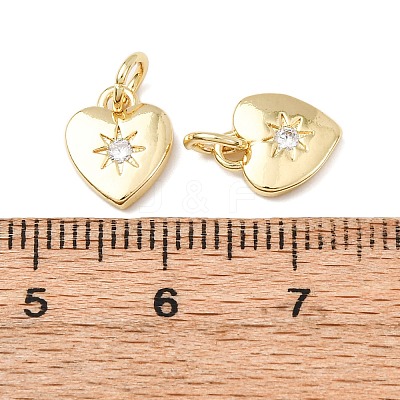 Brass Micro Pave Cubic Zirconia Charms RB-I078-67G-NR-1
