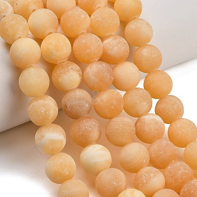 Natural Yellow Calcite Beads Strands GG-CBAA3AB-03-12mm-1