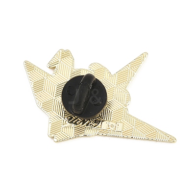 Light Gold Alloy Enamel Brooch JEWB-K018-39B-G-1