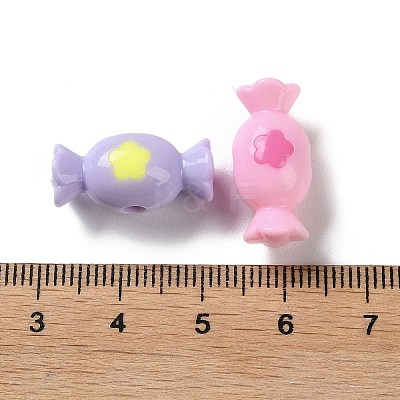 Two Tone Opaque Acrylic Beads SACR-I005-09A-1