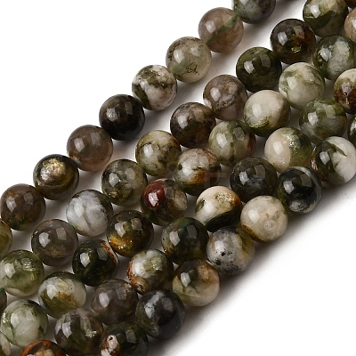 Natural Lepidolite Beads Strands G-F799-B01-7mm-1