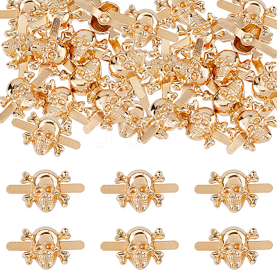 20Pcs Skull Alloy Decorative Brads FIND-FH0011-82G-1