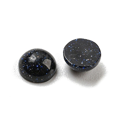 Synthetic Blue Goldstone Cabochons G-H309-03-05-1
