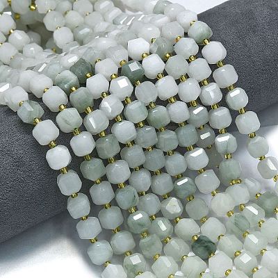 Natural Tianshan Cui Quartzite Beads Strands G-K389-A59-01-1