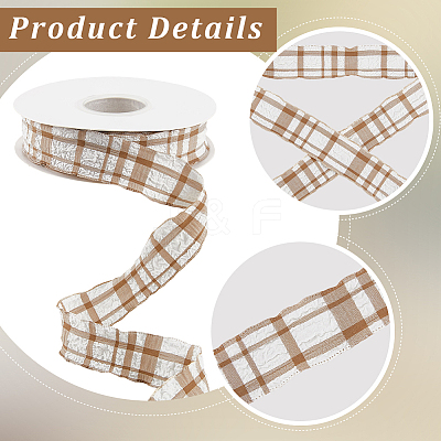 Cloth Plaid Ribbon OCOR-WH20071-001B-1