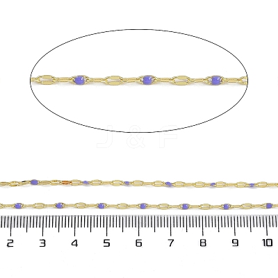 Rack Plating Brass Dapped Chains AJEW-Q153-02G-09-1