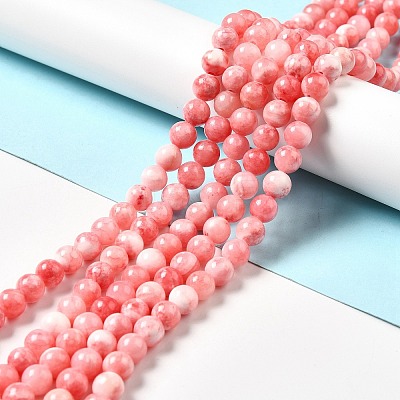 Natural Green Jade Beads Strands X-G-G757-04-10mm-1