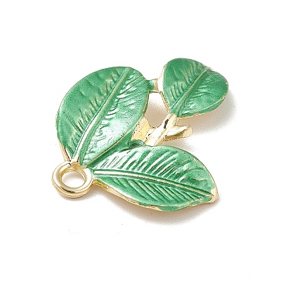 Rack Plating Alloy Enamel Pendants PALLOY-M199-16G-1