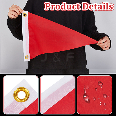 Polyester Marine Signal Flag AJEW-WH0485-77C-1