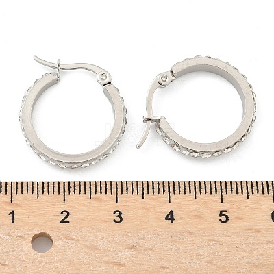 304 Stainless Steel Hoop Earrings EJEW-N0031-11P-1